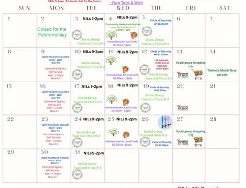 October calender is out now.